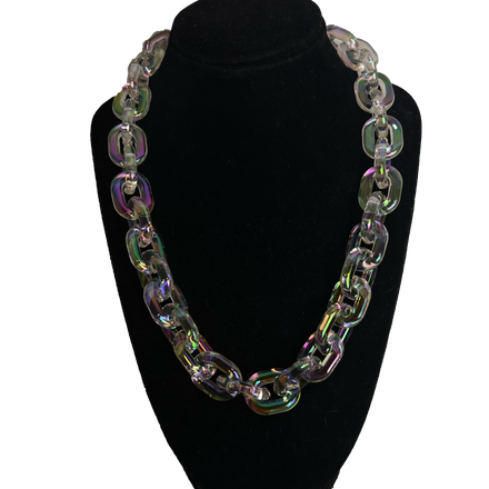 Opal Link Necklace